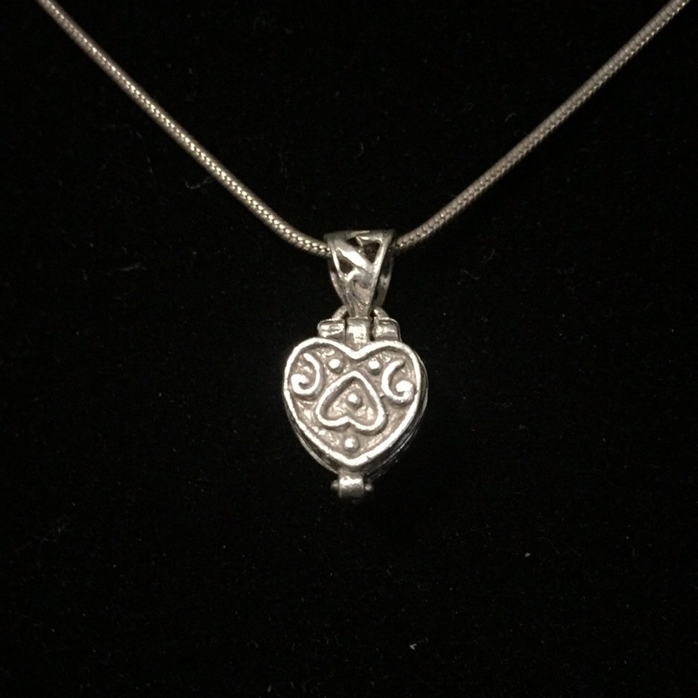 925 Silver Keepsake Heart Pendant